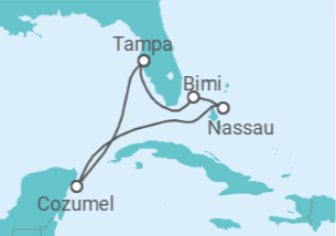 Itinerário do Cruzeiro Bahamas, México TI - Celebrity Cruises