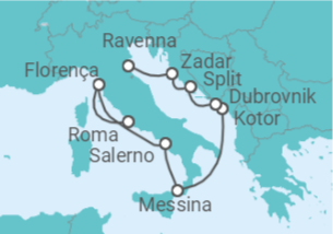 Itinerário do Cruzeiro Itália, Montenegro, Croácia TI - Celebrity Cruises