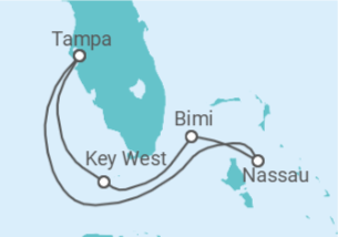 Itinerário do Cruzeiro EUA, Bahamas TI - Celebrity Cruises
