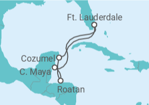 Itinerário do Cruzeiro México, Honduras TI - Celebrity Cruises