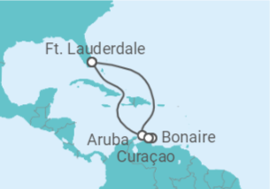 Itinerário do Cruzeiro Aruba, Bonaire, Santo Eustáquio e Saba, Curaçao TI - Celebrity Cruises