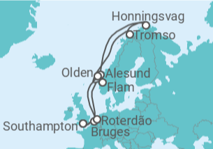 Itinerário do Cruzeiro Bélgica, Noruega, Holanda TI - Celebrity Cruises