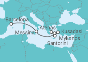 Itinerário do Cruzeiro Grécia, Turquia, Itália TI - Celebrity Cruises