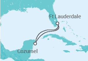 Itinerário do Cruzeiro México TI - Celebrity Cruises