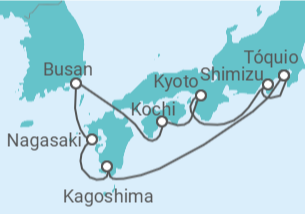 Itinerário do Cruzeiro Japão, Coreia Do Sul TI - Celebrity Cruises