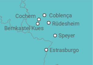 Itinerário do Cruzeiro Alemanha - CroisiEurope