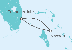 Itinerário do Cruzeiro Bahamas - Disney Cruise Line