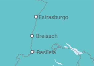Itinerário do Cruzeiro Suíça, Alemanha, França - CroisiEurope