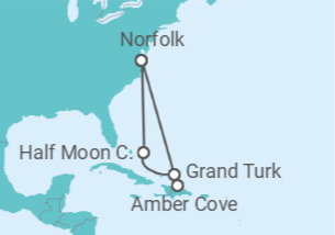 Itinerário do Cruzeiro Bahamas - Carnival Cruise Line