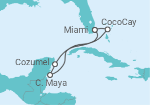 Itinerário do Cruzeiro México - Royal Caribbean