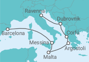 Itinerário do Cruzeiro Croácia, Grécia, Malta, Itália - Royal Caribbean