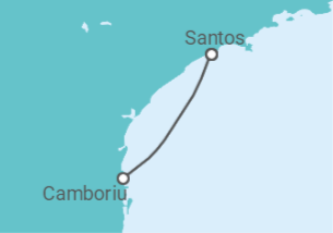 Itinerário do Cruzeiro Brasil - MSC Cruzeiros