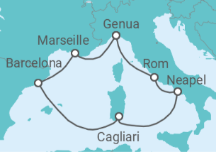 Itinerário do Cruzeiro Grécia, Croácia, Itália, Eslovénia, Montenegro - Explora Journeys