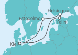 Itinerário do Cruzeiro Estónia, Finlândia, Suécia TI - AIDA