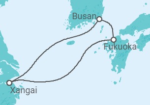 Itinerário do Cruzeiro Coreia Do Sul, Japão - MSC Cruzeiros