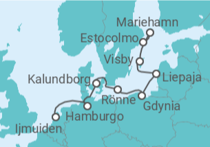 Itinerário do Cruzeiro Suécia, Finlândia, Polónia, Alemanha - Oceania Cruises