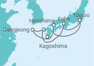 Itinerário do Cruzeiro Japão - MSC Cruzeiros