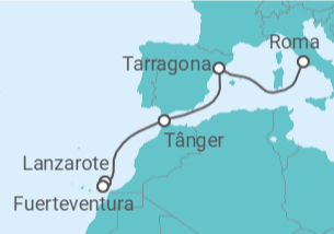 Itinerário do Cruzeiro Espanha, Marrocos TI - MSC Cruzeiros