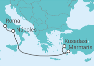Itinerário do Cruzeiro Turquia, Itália TI - MSC Cruzeiros