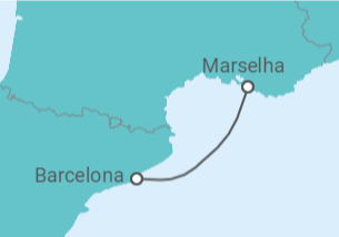 Itinerário do Cruzeiro Espanha TI - MSC Cruzeiros