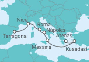 Itinerário do Cruzeiro Espanha, Itália, Turquia - Celestyal Cruises