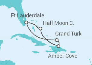 Itinerário do Cruzeiro Bahamas - Holland America Line
