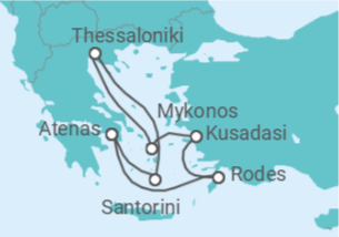 Itinerário do Cruzeiro Grécia, Turquia - Celebrity Cruises