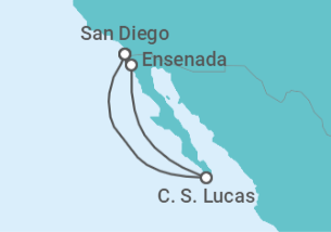 Itinerário do Cruzeiro México - Disney Cruise Line
