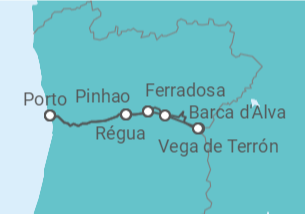 Itinerário do Cruzeiro Portugal, Espanha - CroisiEurope