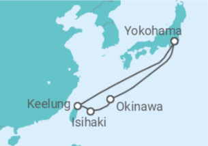 Itinerário do Cruzeiro Japão, Taiwan - Princess Cruises