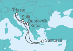 Itinerário do Cruzeiro Croácia, Montenegro, Grécia - Holland America Line
