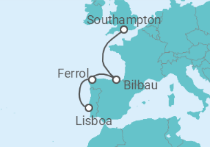 Itinerário do Cruzeiro De Lisboa a Southampton (Londres) - MSC Cruzeiros