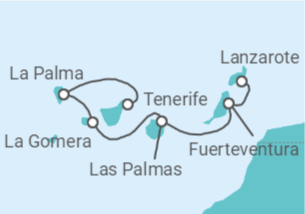 Itinerário do Cruzeiro Espanha - CroisiMer