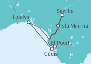 Itinerário do Cruzeiro Espanha, Portugal - CroisiEurope