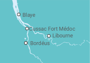 Itinerário do Cruzeiro França - CroisiEurope