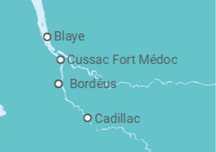 Itinerário do Cruzeiro França - CroisiEurope