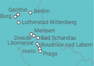 Itinerário do Cruzeiro De Praga a Berlim (Rostock) - CroisiEurope