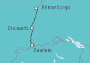 Itinerário do Cruzeiro Alemanha, Suíça - CroisiEurope