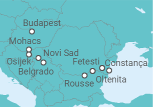 Itinerário do Cruzeiro De Budapeste (Hungria) a OLTENITA - CroisiEurope
