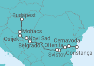 Itinerário do Cruzeiro De OLTENITA a Budapeste (Hungria) - CroisiEurope