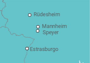 Itinerário do Cruzeiro França - CroisiEurope