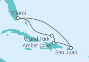 Itinerário do Cruzeiro Porto Rico, Bahamas - Carnival Cruise Line