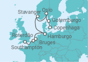 Itinerário do Cruzeiro Suécia, Noruega, Alemanha, Holanda, Bélgica - Explora Journeys