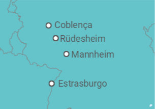 Itinerário do Cruzeiro Alemanha - CroisiEurope