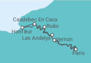 Itinerário do Cruzeiro França - CroisiEurope