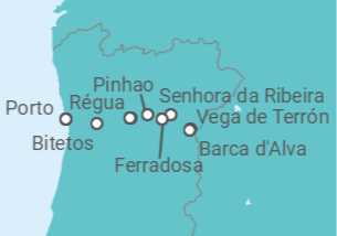 Itinerário do Cruzeiro Portugal - CroisiEurope