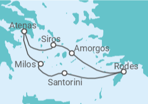 Itinerário do Cruzeiro Grécia - CroisiMer
