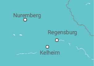 Itinerário do Cruzeiro Nürnberg • Regensburg • Kelheim • Nürnberg - Nicko Cruises