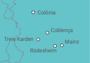 Itinerário do Cruzeiro Köln • Mannheim • Rüdesheim • Köln - Nicko Cruises