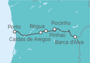 Itinerário do Cruzeiro Porto • Dourotal • Porto & Anschlussprogramm Lissabon - Nicko Cruises